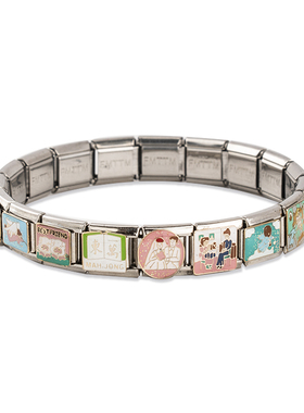 FMTTM模块手链小众精钢DIY礼物