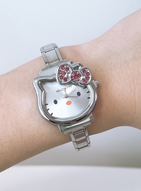 猫猫头模块手表跨境热销DIY拼接钢带手表男女款生日礼物创意礼物