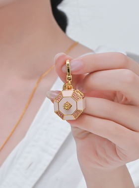 可打开八音盒吊坠项链可爱甜美风