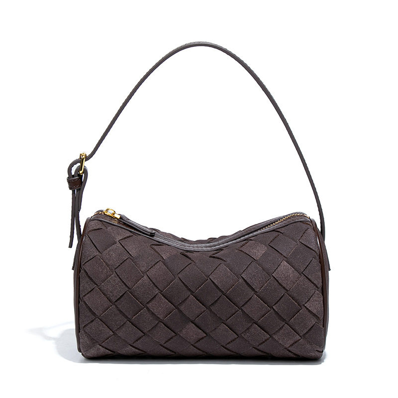 新品磨砂皮手工编织包轻奢小众单肩腋下包手提百搭潮流斜挎枕头包,淘宝优惠券,粉丝福利购,淘宝优惠卷