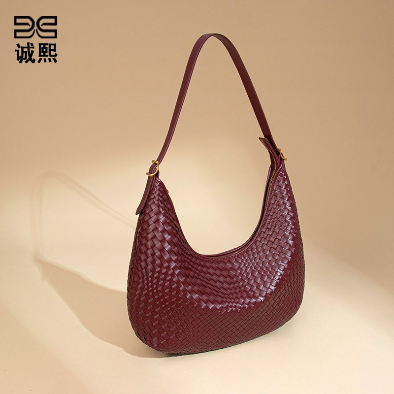 跨境女包高级感托特包编织包通勤百搭大容量单肩包小众腋下包,淘宝优惠券,粉丝福利购,淘宝优惠卷