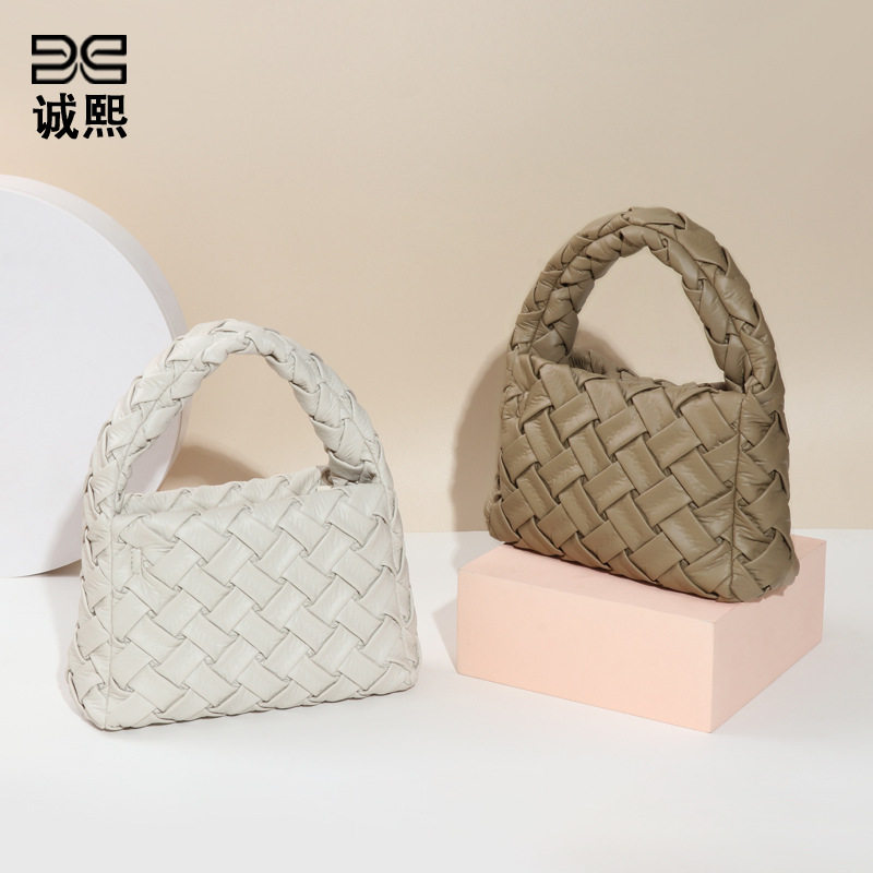 工厂夏季新款手工编织包包清新简约女士手提包软皮单肩斜挎包,淘宝优惠券,粉丝福利购,淘宝优惠卷