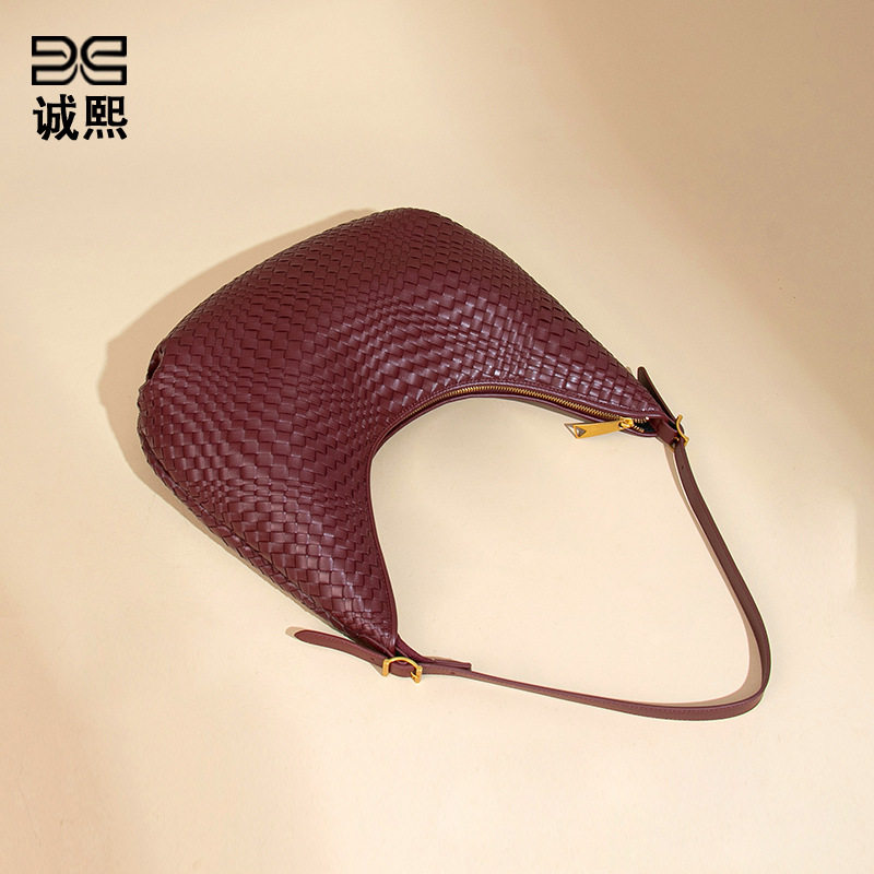 跨境女包高级感托特包编织包通勤百搭大容量单肩包小众腋下包,淘宝优惠券,粉丝福利购,淘宝优惠卷