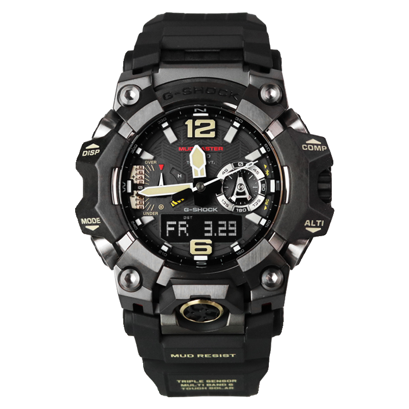 卡西欧G-SHOCK三代大泥王GWG-B1000-1A光能电波蓝牙蓝宝石手表男