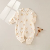 Детское демисезонное термобелье, стеганое боди для новорожденных, комплект подходит для мужчин и женщин для девочек для выхода на улицу, увеличенная толщина