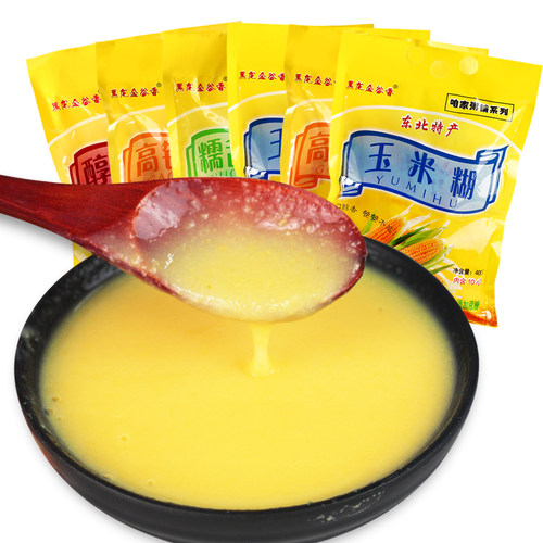 玉米糊400g*4玉米糊糊粉冲饮玉米片即食早餐冲泡玉米粥粉速食粥 - 图3