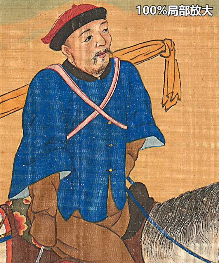 黄河督运图清朝乾隆年间古代官员出行依仗工笔画高清电子图片素材