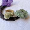 Burmese natural jade A-grade Pixiu ring for men and women, jade ring, jade ring