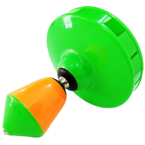 Set Dry Cyclone -5 bearings Two-type empty bamboo steel ball head 130 single head ripped bell fitness shake 12 loud five-axis empty bamboo