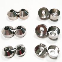 Small hole 5 6 7 mm tapered stainless steel front hoop empty bamboo shake lever handle front outside 18 inner 16 mm steel hoop