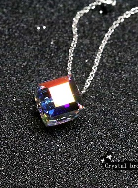 情人节日微镶幻彩水立方包邮银饰