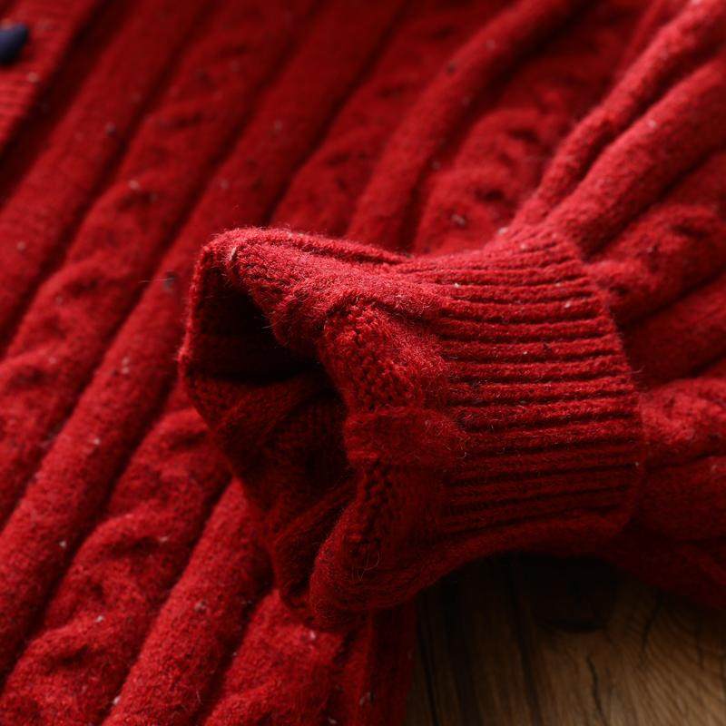 新年款女童假两件针织衫套头毛衣中大儿童彩扣复古麻花打底上衣冬,淘宝优惠券,粉丝福利购,淘宝优惠卷