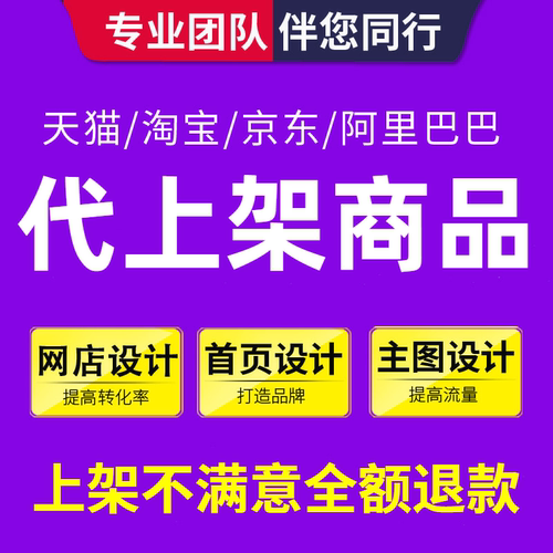 淘宝发布宝贝代上传产品上传多多天猫商品淘宝店铺装修代上架图片 - 图0