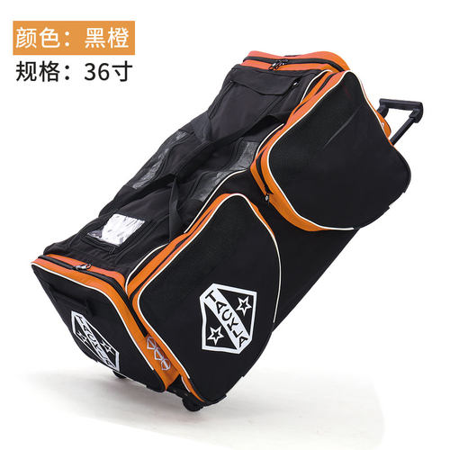 TACKLA冰球护具包 儿童成人全套收纳带轮拉杆箱冰球杆装备包 - 图0