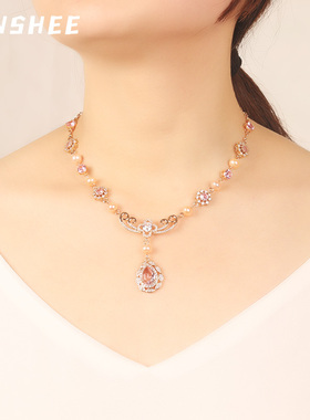 复古宫廷风个性吊坠原创手工项链