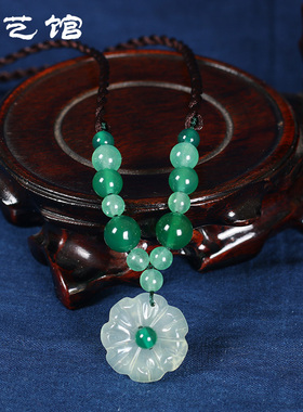 原创项链CINSHEE岫玉锁骨链女