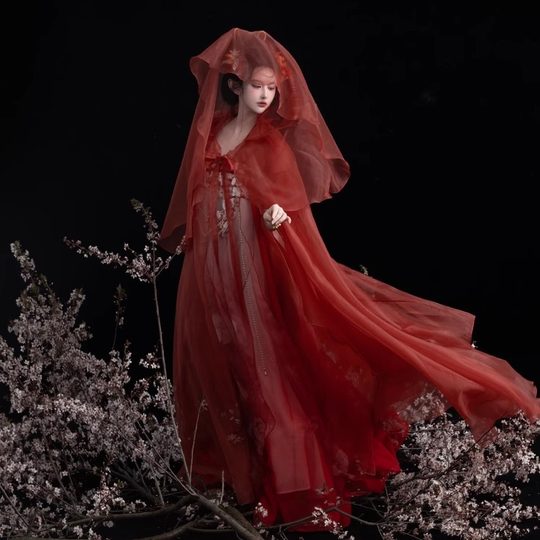 Zhi Shang Yu Si Hanfu women's thin cloak is light and elegant