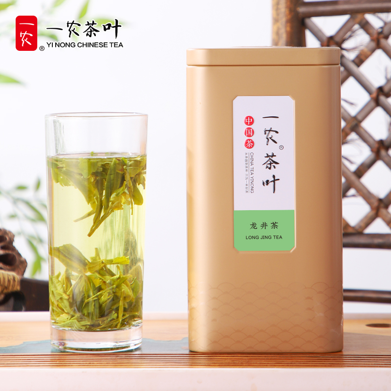 一农茶叶雨前龙井茶300g礼盒装豆香绿茶春茶嫩芽 - 图1