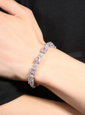 欧美ins简约百搭手链镶嵌锆石