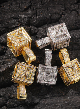 欧美26个项链锆石吊坠情侣