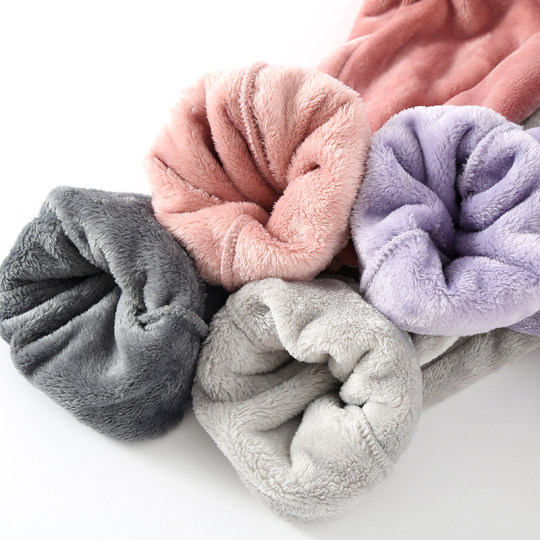 睡裤女秋冬加厚特厚法兰绒长裤直筒散口宽松大码珊瑚绒冬季裤子