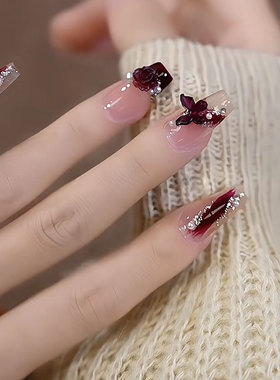 FUYU-NAIL乌梅子酱手工穿戴美甲