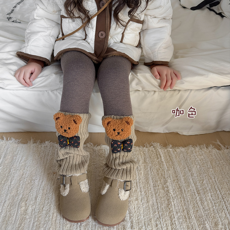 女童打底裤加绒加厚秋冬季儿童堆堆袜套保暖女宝宝黑色拼接连裤袜,淘宝优惠券,粉丝福利购,淘宝优惠卷
