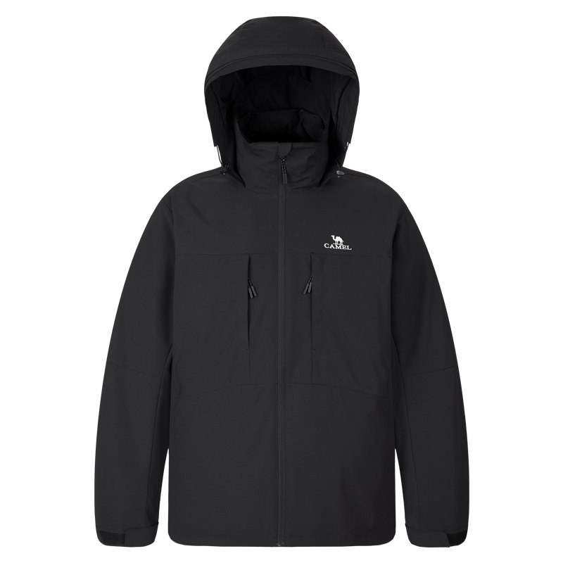 骆驼男装三合一羽绒服男士2025新款夹克外套男秋冬款加厚棉衣男,淘宝优惠券,粉丝福利购,淘宝优惠卷