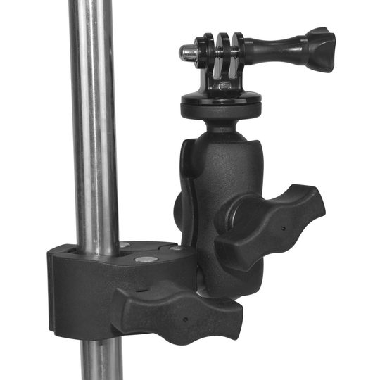 适用Gopro摩托车骑行固定大力夹Insta360运动相机手机自行车支架