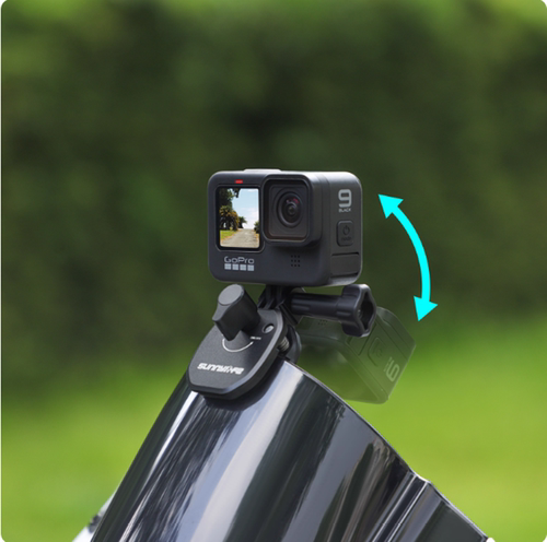 适用Insta360/GOPRO通用摩托车风挡夹Action5相机支架挡风玻璃夹 - 图2