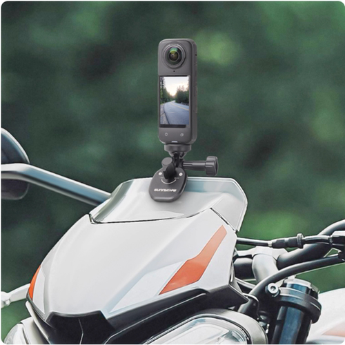 适用Insta360/GOPRO通用摩托车风挡夹Action5相机支架挡风玻璃夹 - 图1