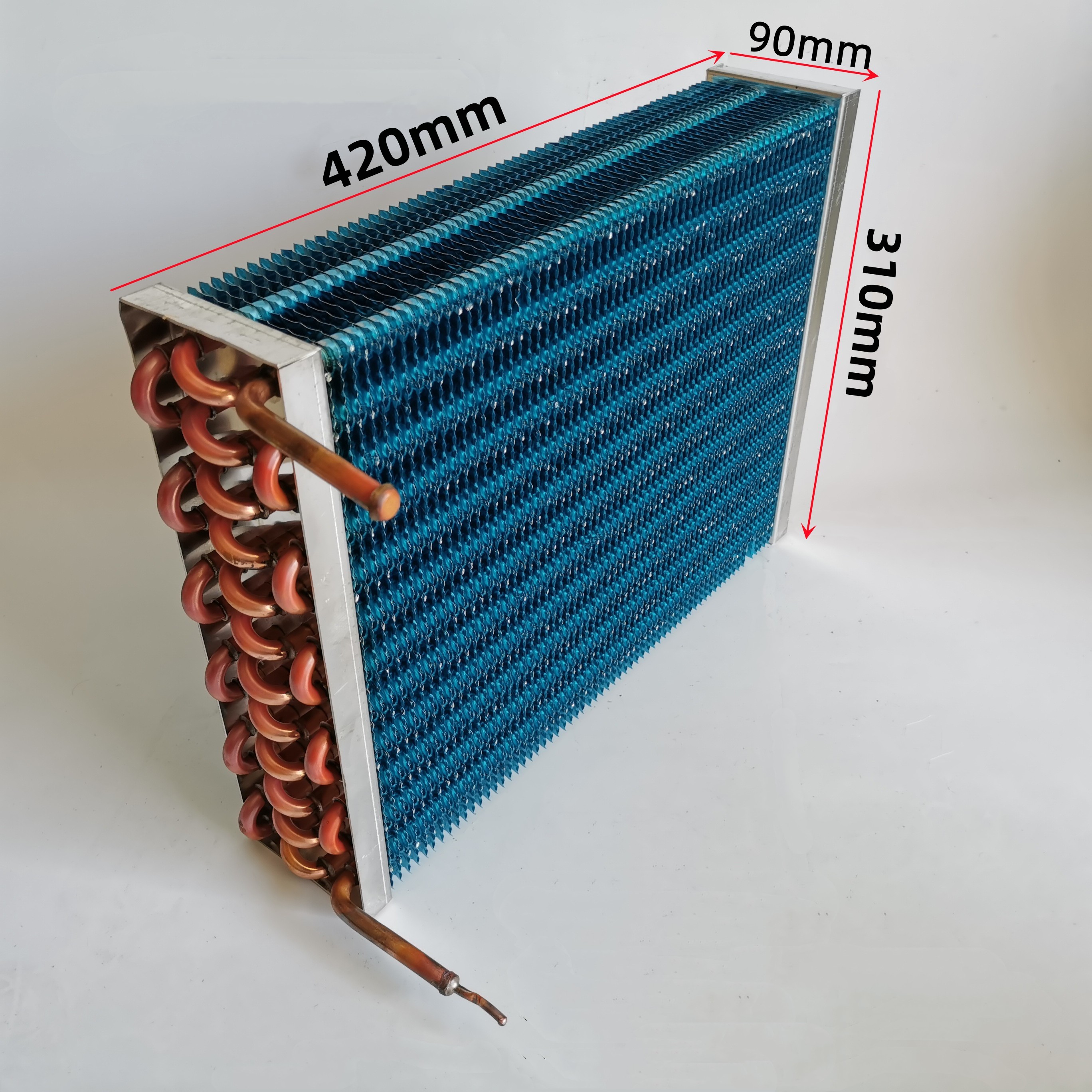 制冷蒸发器冰箱冷柜展示柜冷藏柜风冷冷凝器铜管铝翅片高效散热器 - 图1