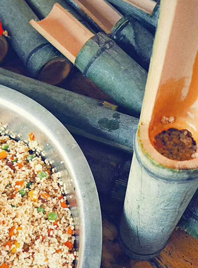 竹筒饭粽子模具现砍现做新鲜