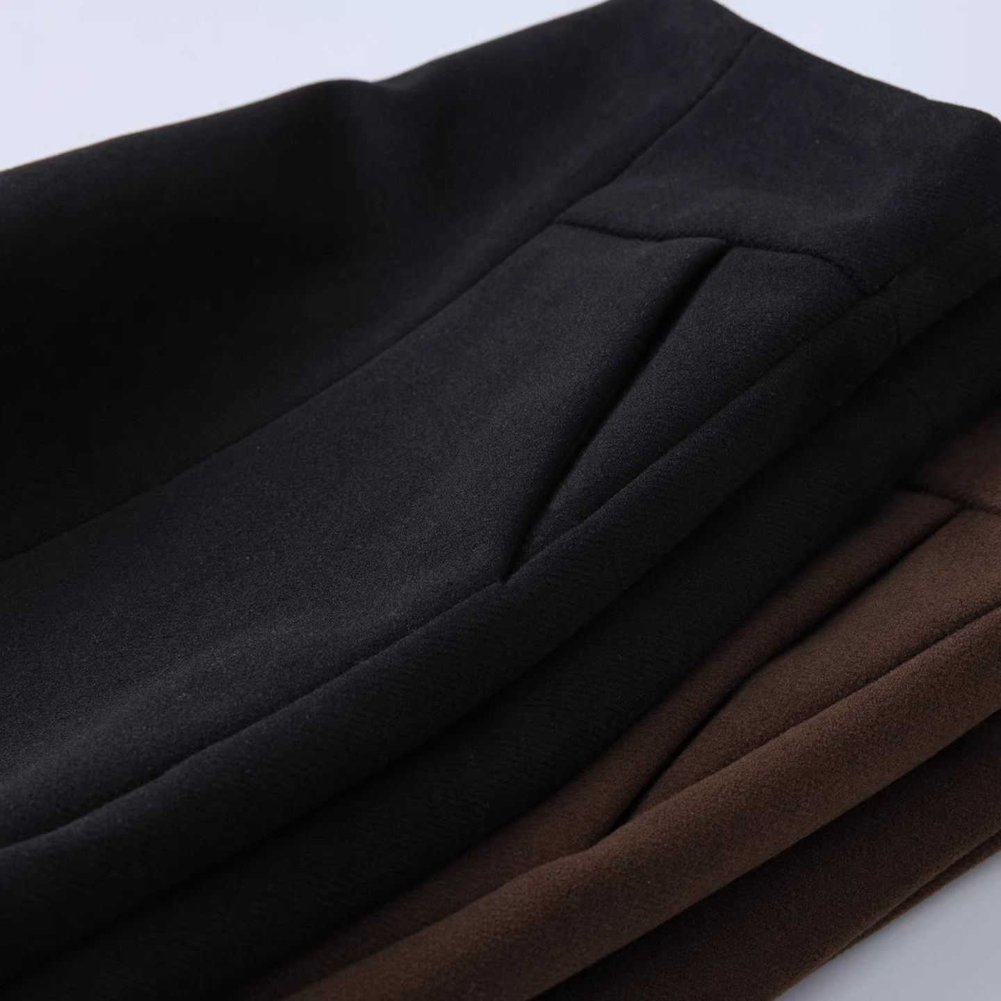 设计感好看毛呢a字阔腿裤短裤女2025冬季新款高腰显瘦外穿打底裤,淘宝优惠券,粉丝福利购,淘宝优惠卷