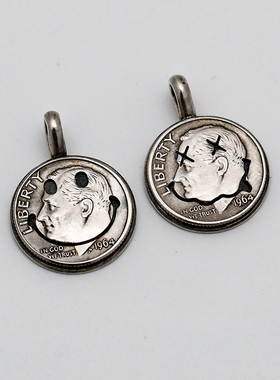 银币街头风项链吊坠定制