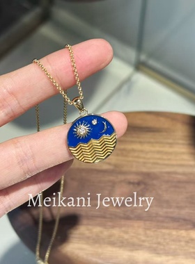 ins风18K金项链2026马年礼物新款