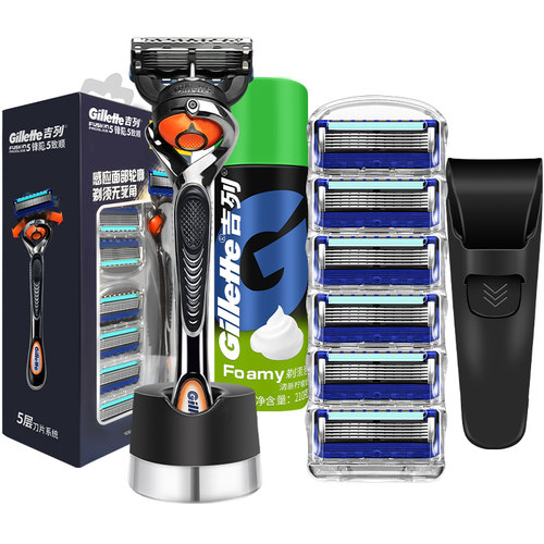 Gillette/吉列锋隐致顺剃须刮胡子刀手动剃须刀锋速5刀片刀头刀架 - 图0