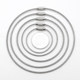 Stainless steel large circle rope with protective keychain