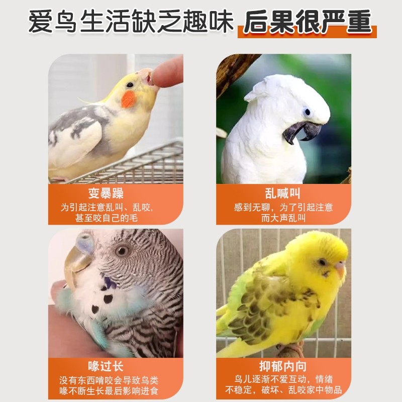 和尚玄凤鹦鹉玩具解闷自嗨鸟秋千训练娱乐原木鸟用品吊桥攀爬云梯,淘宝优惠券,粉丝福利购,淘宝优惠卷