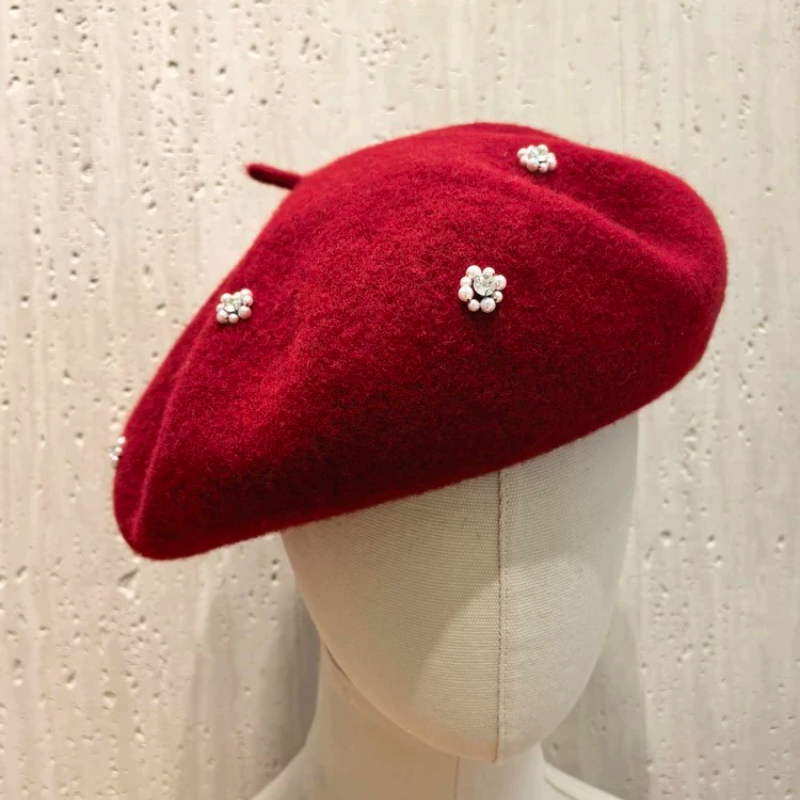 2025新款复古贝雷帽女秋季商场同款显脸小八角帽画家帽 - 图3