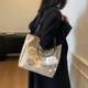 High-end one-shoulder niche design bag for women summer new style embroidered fashion large capacity commuting simple tote bag