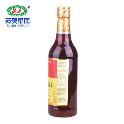苏美白汤酱油500ml 单瓶苏美酱油甜酱油凉拌江浙皖范围量大优惠 - 图1