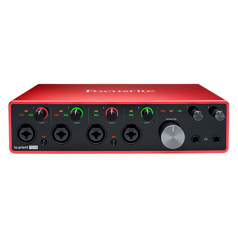 Focusrite福克斯特 Scarlett 18i8声卡3代USB音频接口18进8出 - 图3