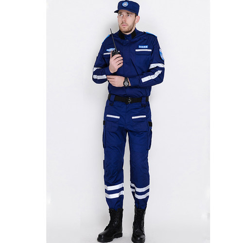 救灾救援服消防作训服应急救援服消防抢险服蓝天救援火焰蓝消防服 - 图1