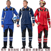 Winter Longsen Kai Speed Dry Compound Plus Suede Emergency Rescue Suit Rescue Suit Fire Service Public Good Work Suit Work Suit