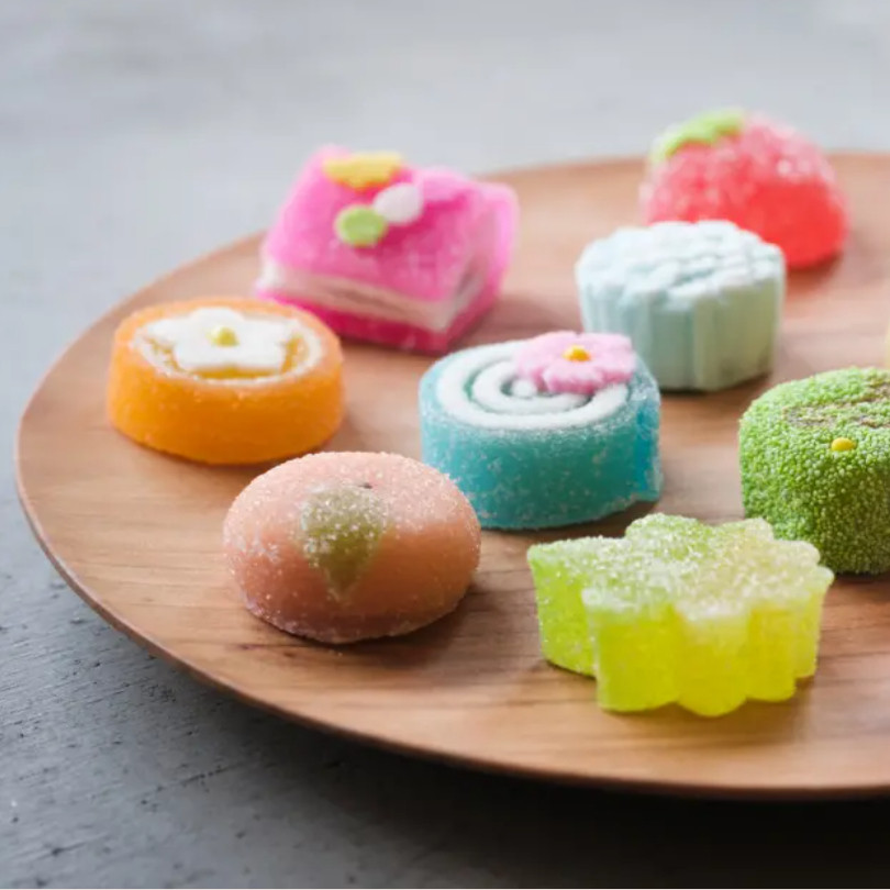 日本京都制果可爱棉花糖琥珀糖日式点心零食糕点,淘宝优惠券,粉丝福利购,淘宝优惠卷