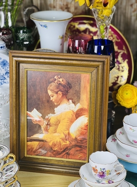 直播拍下8.8折 现货中古木框画三款