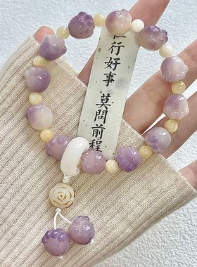 普陀山天然菩提手串可爱猫爪手链