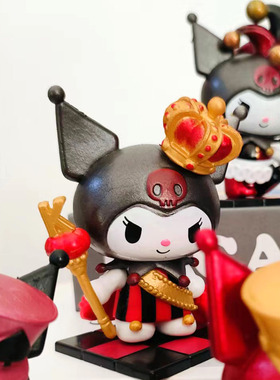 新款库洛米扑克王国系列盲盒手办 少女心桌面车载装饰小摆件