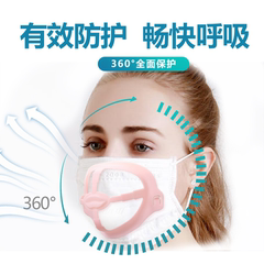 Silicone mask bracket inner support anti fogging, anti harshness, anti muggy, breathable lining, 3D stereo anti fogging device